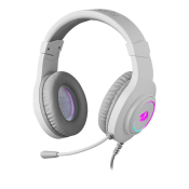Наушники REDRAGON Hylas H260 полноразмерные, игровые, с микрофоном, с подсветкой, белый