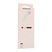Кабель BOROFONE BX18 MicroUSB, 3,0м, белый