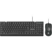 Клавиатура+мышь DEFENDER York C-777, USB, мультимедийная, черная