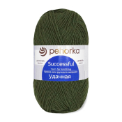 Удачная (50% шерсть + 50% акрил) 100гр. 250м №013 Темно-оливковый Удачная (50% шерсть + 50% акрил) 100гр. 250м №013 Темно-оливковый