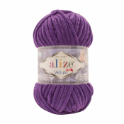 Velluto (100% микрополиэстер) 100г. 68м. №044 темно-фиолетовый