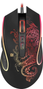 Мышь DEFENDER Venom GM-640L, USB, 3200dpi, игровая, с подсветкой, 6 кнопок, чёрная