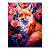 Кпн-342 Картина по номерам Lori 28,5х38 "В цветах"
