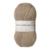 Австралийский меринос (95% меринос + 5% высокообъёмный акрил) 100гр. 400м №337 лама
