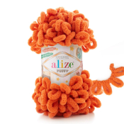 Puffy (100% микрополиэстер) 100г. 9,2м. №006 оранжевый