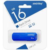 Флеш-карта SMARTBUY 16GB Clue, USB 2.0, синяя