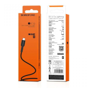 Кабель BOROFONE BX16 MicroUSB, 1,0м, чёрный