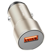 АЗУ BOROFONE BZ19A 1 USB, 3,0A, QC3.0, 18W, металл, золото