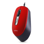 Мышь SMARTBUY SBM-265R, USB, 2400dpi, 4 кнопки, бесшумная, красная