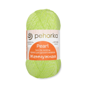 Жемчужная (50% хлопок + 50% вискоза) 100гр. 425м №483 незрелый лимон