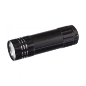 Фонарь FOCUSRAY 1002 LED 9 светодиодов, водонепроницаемый, металл, 3xLR3, черный