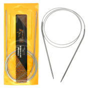 Спицы для вязания круговые на тросике Maxwell D=2,5мм, 120см, металл
