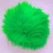 Помпон из искусственного меха (12 см) №43 зеленый яркий