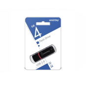 Флеш-карта SMARTBUY  4GB Crown, USB 2.0, чёрная