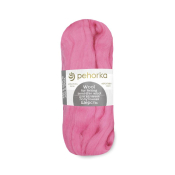 Шерсть для валяния (100% шерсть полутонкая) 50гр., №011 яр.розовый