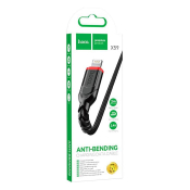 Кабель HOCO X59 Lightning, 2,0м, текстильный, чёрный