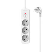 Сетевой фильтр PERFEO Real Home 3 розетки, 16A, 5,0м, белый