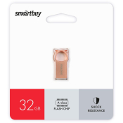 Флеш-карта SMARTBUY 32GB MC5 Metal Kitty, USB 2.0, розовый металл