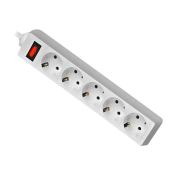 Сетевой фильтр DEFENDER 5 розеток, 10A, 1,8м, белый (ES1.8)