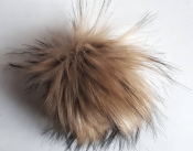 Помпон из искусственного меха (12 см) №30 енот