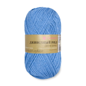 Джинсовый ряд (50% шерсть + 50% акрил) 100гр. 250м  №777 т.голубой меланж