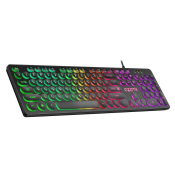 Клавиатура DEFENDER Ozoth GK-106, игровая, мультимедийная, с подсветкой, чёрная