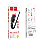 Кабель HOCO X59 Type-C, 1,0м, текстильный, чёрный