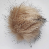 Помпон из искусственного меха (12 см) №19 абрикос