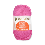 Хлопок натуральный (100% Хлопок) 100гр. 425м №011 ярко-розовый