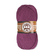 Merino Gold 200 (49% шерсть меринос + 51% акрил) 100гр. 200м. №051 Темно сливовый Merino Gold 200 (49% шерсть меринос + 51% акрил) 100гр. 200м. №051 Темно сливовый