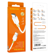 Кабель BOROFONE BX59 Type-C, 1,0м, белый/золотой