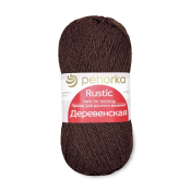 Деревенская (100% шерсть) 100гр. 250м. №017 шоколад