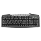 Клавиатура DEFENDER HM-830, мультимедийная, USB, чёрная