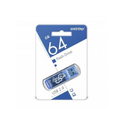 Флеш-карта SMARTBUY 64GB Glossy, USB 2.0, синяя