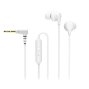 Наушники PERFEO Knob, внутриканальные, с микрофоном, белые