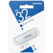 Флеш-карта SMARTBUY 32GB Scout, USB 2.0, белая