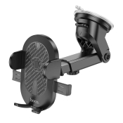 Автомобильный держатель HOCO DCA38, тройной зажим, на панель, чёрный