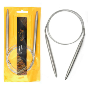 Спицы для вязания круговые на тросике Maxwell D=8,0мм, 100см, металл