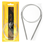 Спицы для вязания круговые на тросике Maxwell D=4,5мм, 100см, металл