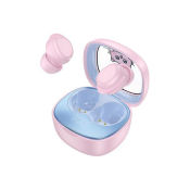 Наушники HOCO EW111 TWS Bluetooth 5.4, беспроводные, внутриканальные, детские, дисплей, розовые