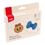 Бис-110 Фигурки из бисера Брелоки "Уточка, бантик"