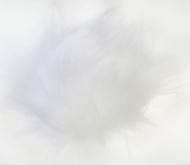 Помпон из искусственного меха (12 см) №32 белый яркий