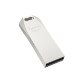 Флеш-карта Hoco 128GB UD4, USB 2.0, цинковый брелок, серебро