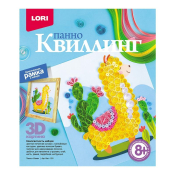 Квл-031 Квиллинг панно "Лама"