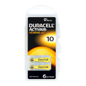 DURACELL ZA10 для слуховых аппаратов (блистер 6шт)