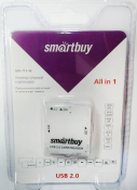 КартРидер SMARTBUY SBR-713-W, универсальный, белый