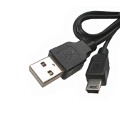 Кабель 5BITES USB - MiniUSB, M-M, 1,0м, чёрный (UC5007-010C)