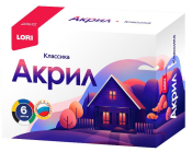 Акрк-004 Акриловые краски в баночках Классика, 6 цветов (по 15 мл)
