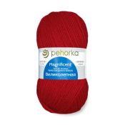 Великолепная (30% ангора + 70% высокообъёмный акрил) 100гр. 300м №088 красный мак
