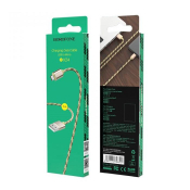 Кабель BOROFONE BX24 MicroUSB, 1,0м, тканевый, золото